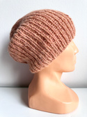 MORGANA – czapka damska beanie alpaka + jedwab 9026/37 Blush