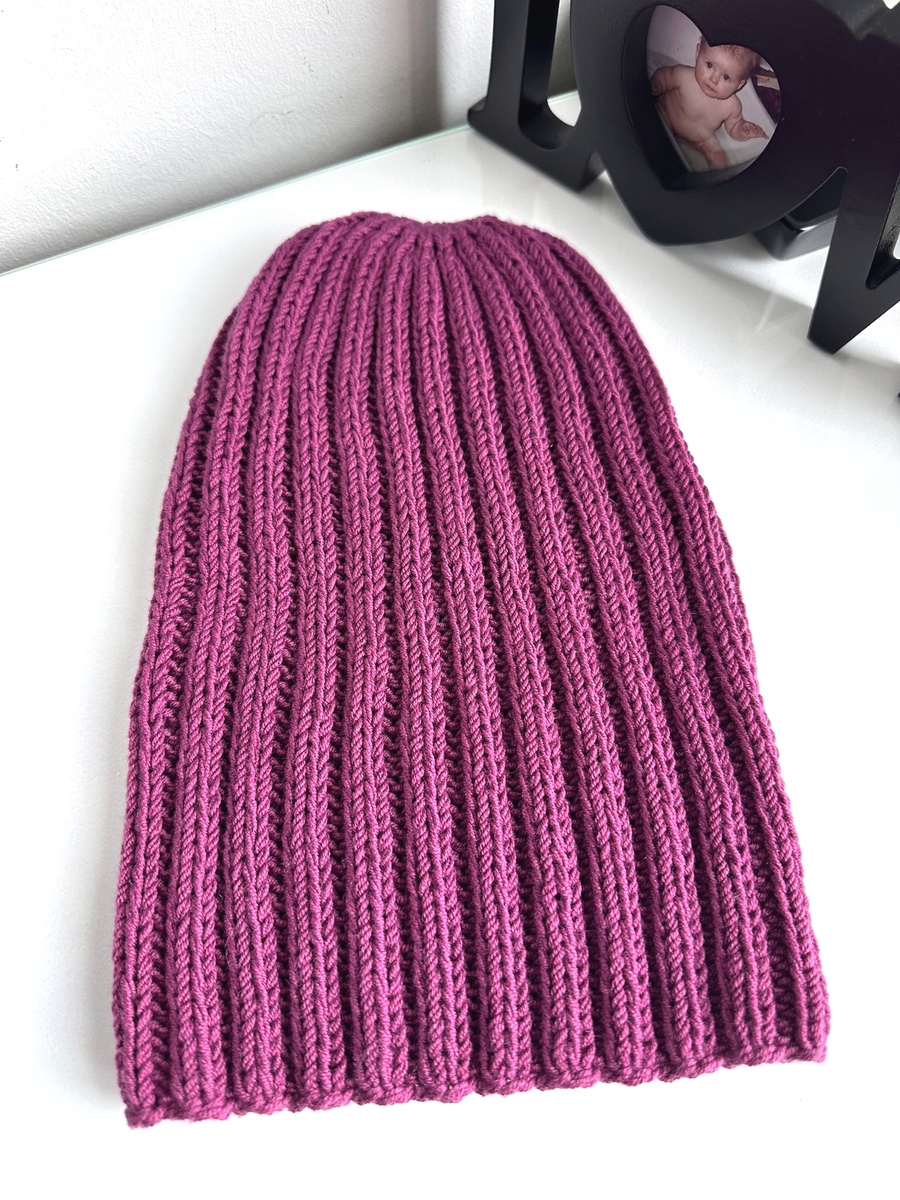 HELLI – czapka zimowa merino damska 34 Wrzos