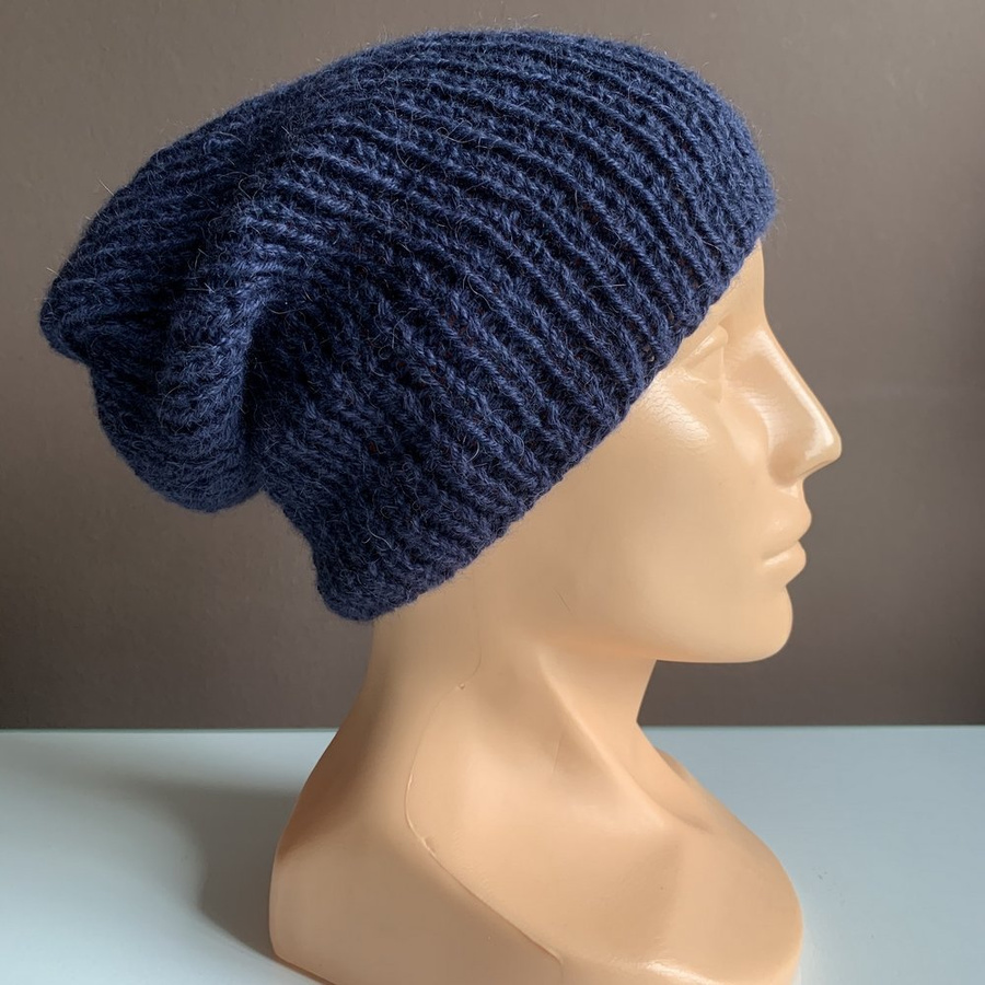 KIARA Alpaca Beanie for Women 100% Alpaca 5575 Navy