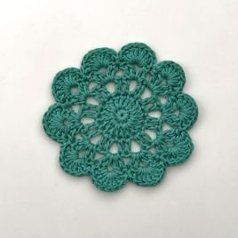 Sweterek, ocieplacz na świecę niebieski