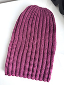 HELLI – czapka zimowa merino damska 34 Wrzos