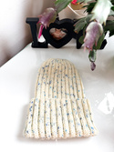 NELLI Handmade Turn-Up Merino Wool Beanie 42 Kryształki Lodu