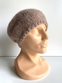 CHMURKA Handgemachte Beanie-Mütze aus Alpaka 34 Różowy Marmur