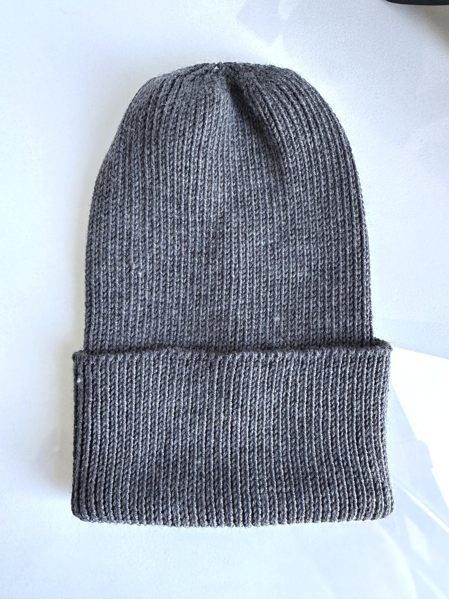 VARELLA – czapka zimowa merino beanie 20 Ciemny szary, 100% baby merino