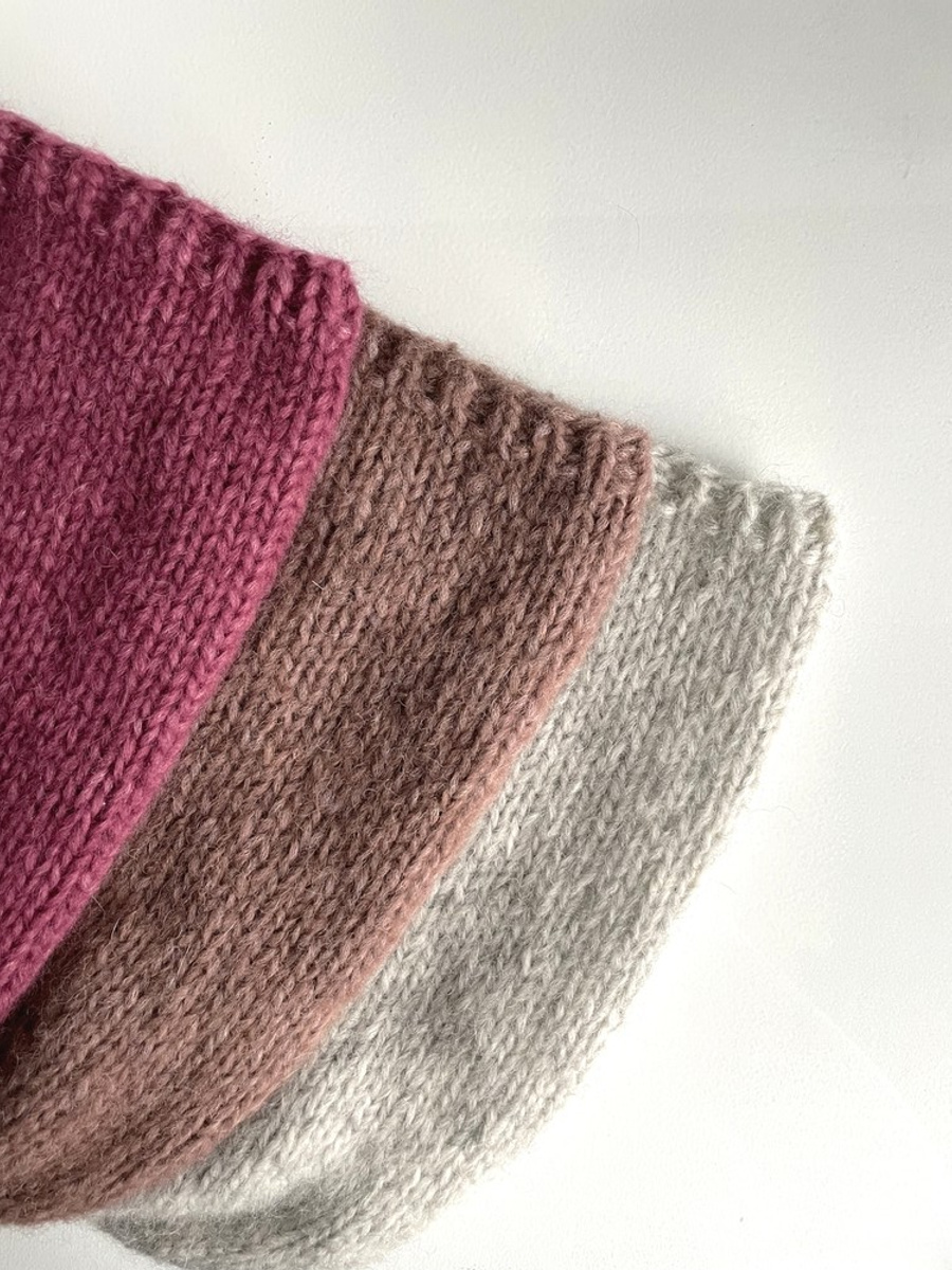 CHMURKA Damen-Beanie-Mütze aus Alpaka 29 Violett