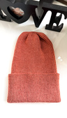 VARELLA – czapka beanie z wełny merino 48 Blush zimowa
