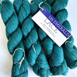Wełna merynosów Malabrigo LACE LMBB135 Emerald