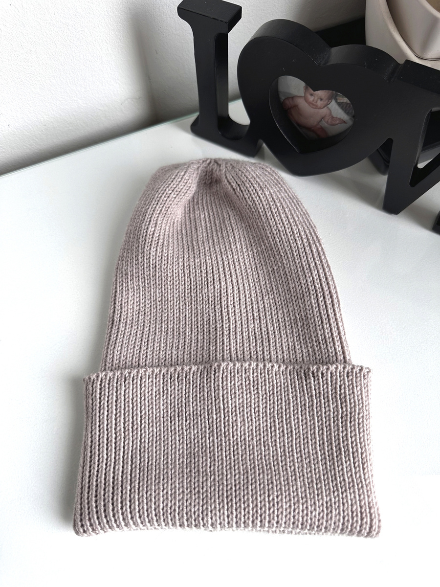 VARELLA – czapka beanie z wełny merino 100% Baby Merino 23 Jasny Beż, jesienno-zimowa, damska/męska/dziecięca