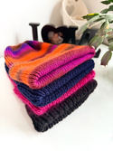 NANA – czapka beanie z wełny baby merino 13 granatowy, ręcznie robiona