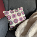 Poszewka na poduszkę 40x40 cm różowe kwiatki
