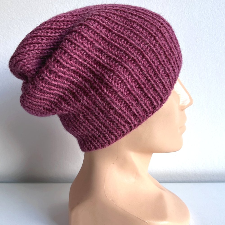 KIARA Beanie 100% Alpaca 3770 ciemna fuksja