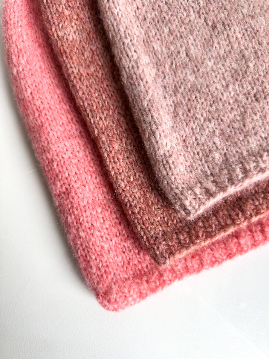 CHMURKA Beanie-Mütze aus Alpaka 50 Pfirsichrosa