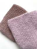 Handmade Czapka damska AUREA 100% Baby Merino plus moher i jedwab 54 Pudrowy Róż