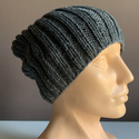 HELLI Wintermütze unisex 100% Baby-Merinowolle 20 Dunkelgrau