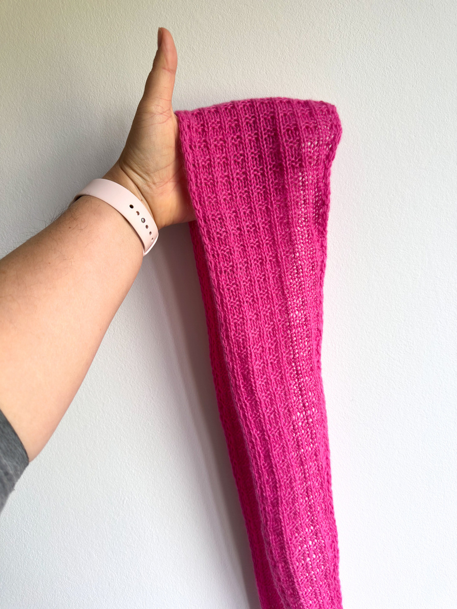 Słodki szalik, apaszka z kaszmiru Nitkowe Love - WYBIERZ KOLOR