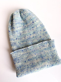 VARELLA Beanie-Mütze aus 100% Baby-Merinowolle 100 Syreni Śpiew Blau