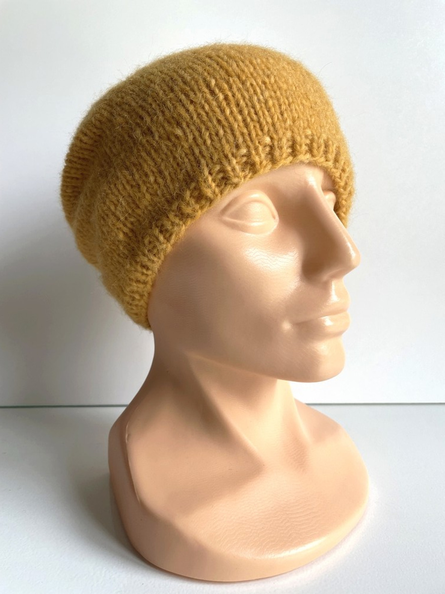 CHMURKA Alpaca Beanie 22 Yellow