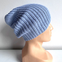 NANA – czapka beanie z wełny baby merino 24 Jasnobłękitny