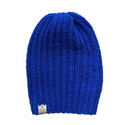 Czapka zimowa męska/damska HELLI 100% Baby Merino 33 jaskrawoniebieski