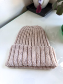 HELLI – czapka merino beanie wywijana 100% baby merino 59 pszeniczny