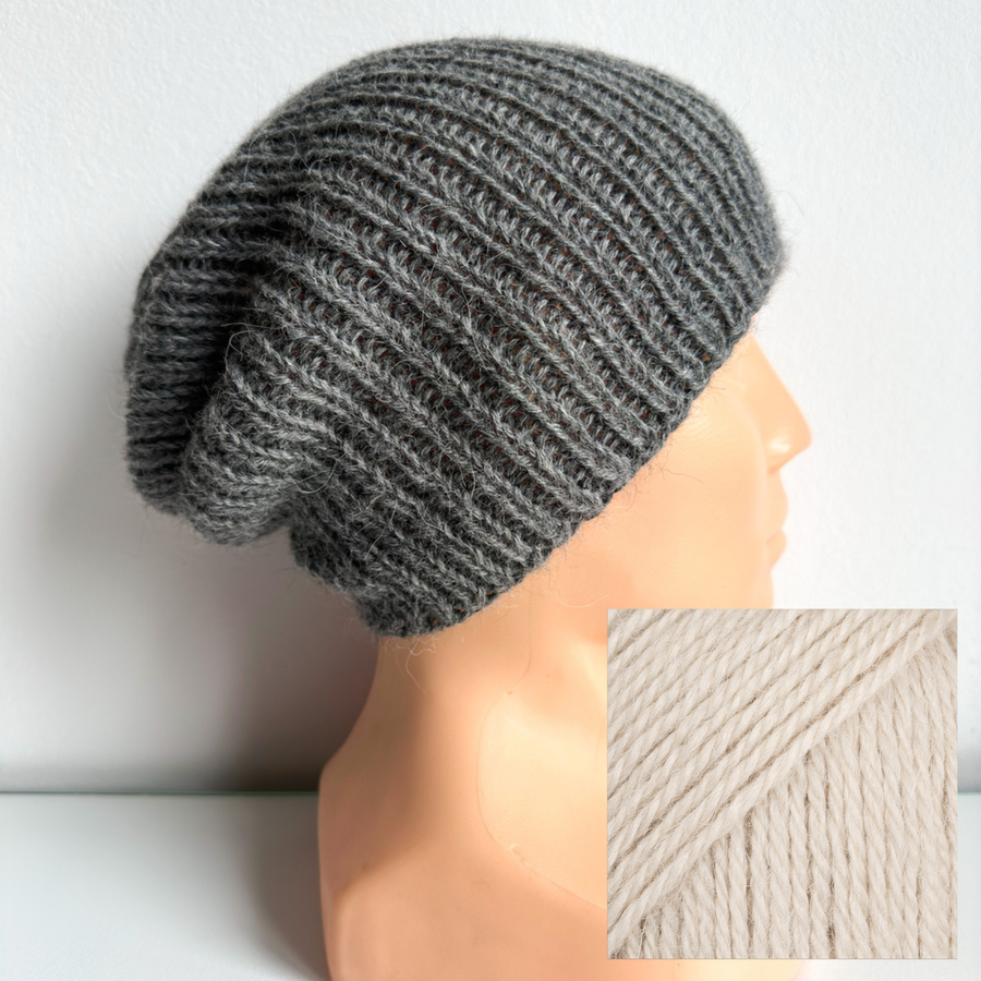 KIARA Beanie-Mütze aus 100% Alpaka 9036 pszeniczny