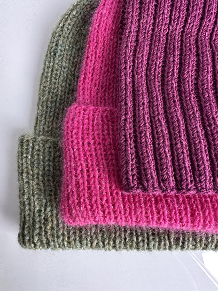 HELLI – czapka zimowa merino damska 34 Wrzos