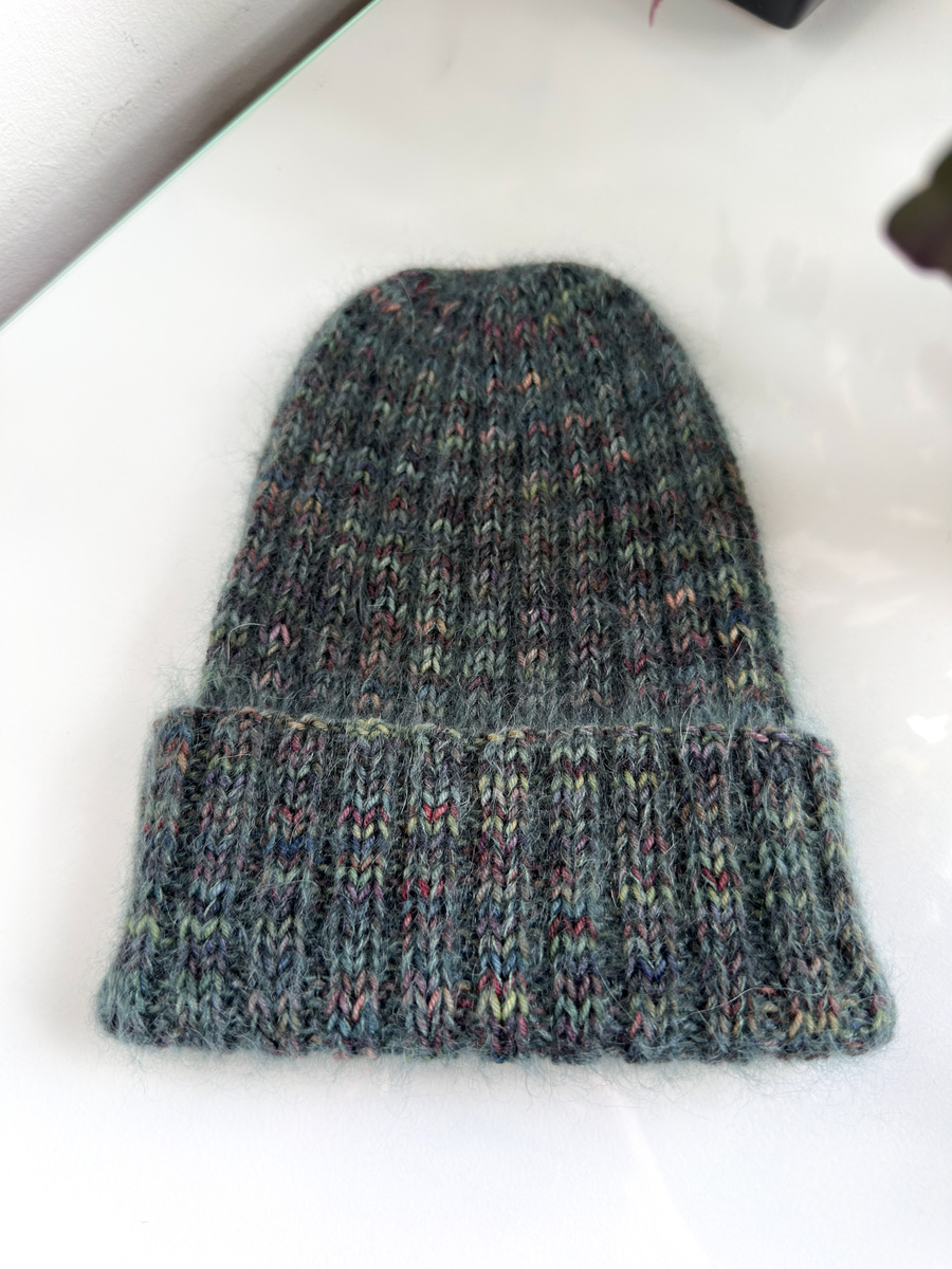 DAISY – czapka handmade baby merino + moher i jedwab US139 Pocion zielony