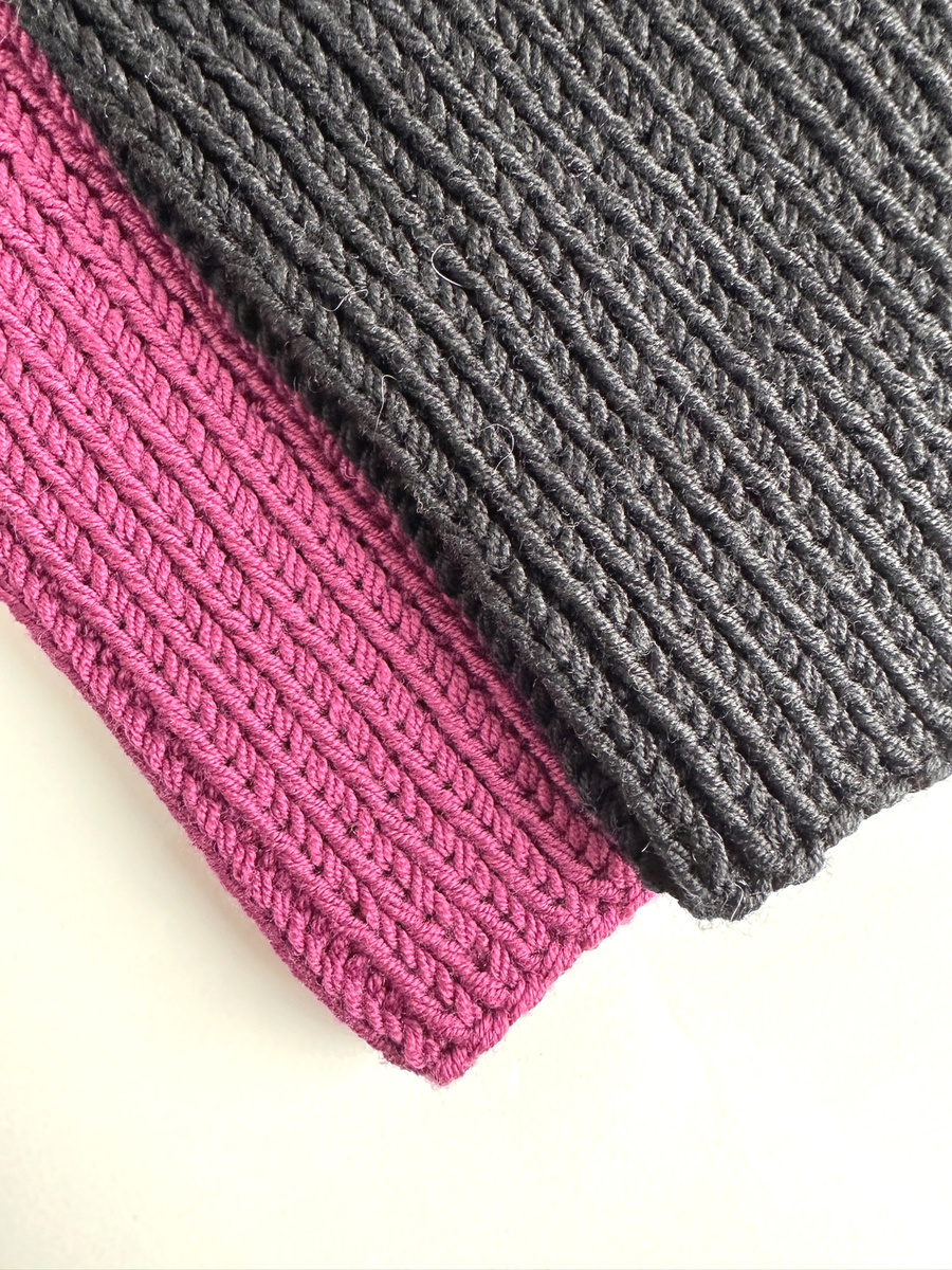 NANA – czapka beanie z wełny baby merino 34 Wrzos, jesienno-zimowa