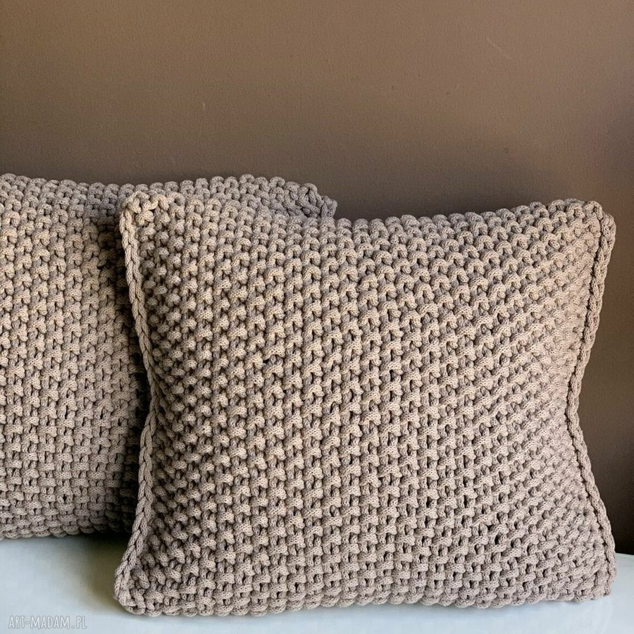 Poduszka ze sznurka bawełnianego HANIA - różne kolory