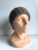 HELLI Beanie-Mütze mit Umschlag aus 100% Baby-Merinowolle 17 Beige