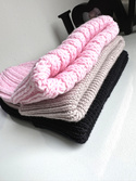 HELLI – czapka beanie wywijana z wełny baby merino 05 Jasny Róż