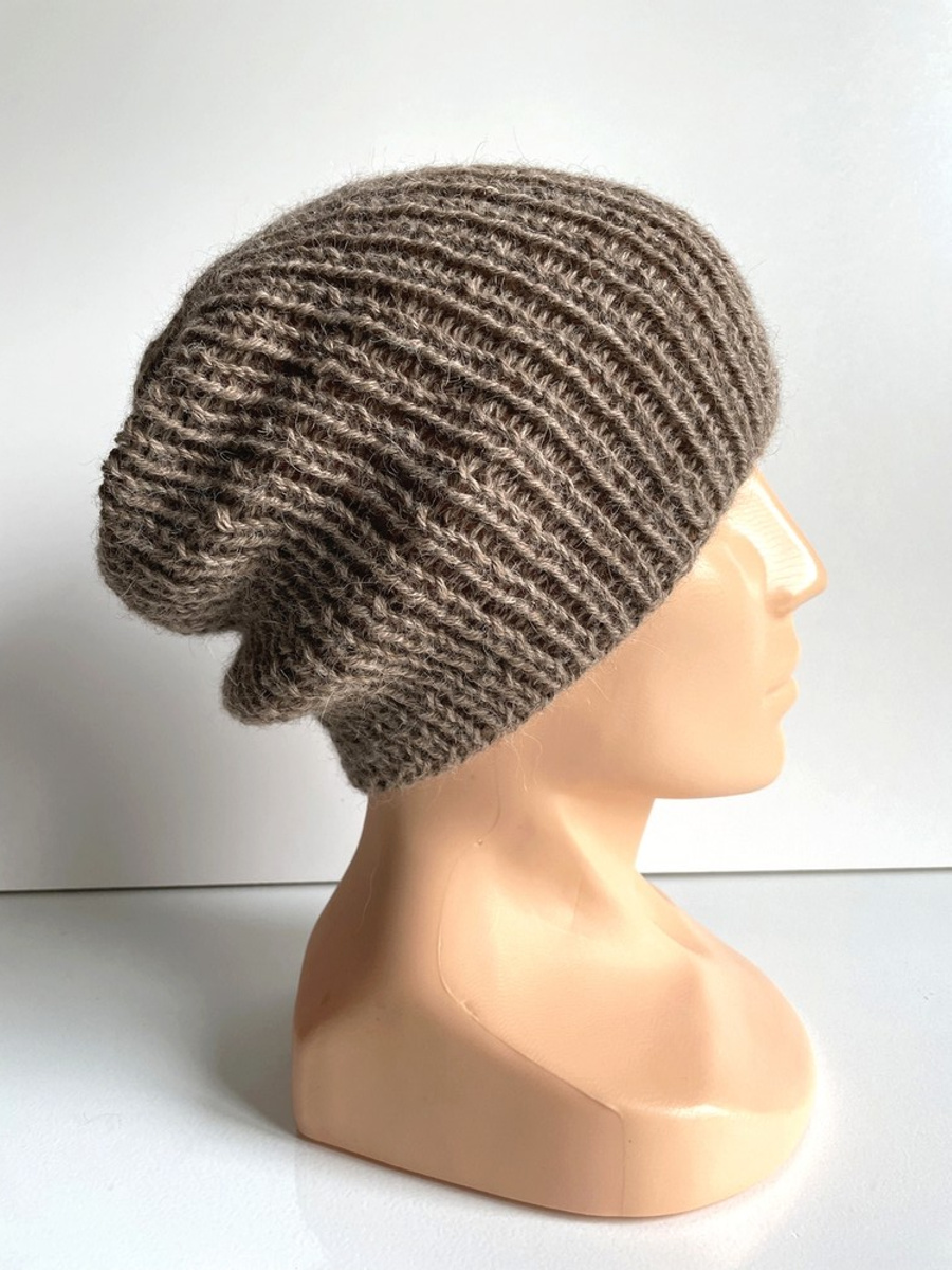 KIARA Beanie-Mütze aus 100% Alpaka 618 Nugat Beige