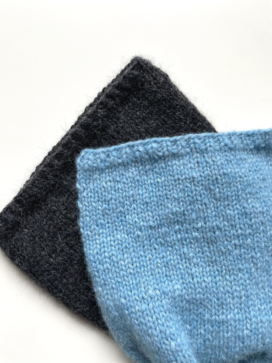 CHMURKA Beanie-Mütze aus Alpaka 21 Meeresblau