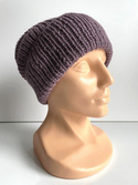 KIARA Turn-Up Beanie 100% Alpaca 3800 fiołkowo różowy