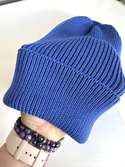 VARELLA Turn-Up Baby Merino Wool Beanie 33 Bright Blue 100% Baby Merino