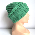 HELLI Turn-Up Beanie Merino Wool 100% Baby Merino 31 Bright Green Unisex