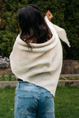 MORGANA Large alpaca and silk shawl – choose your colour