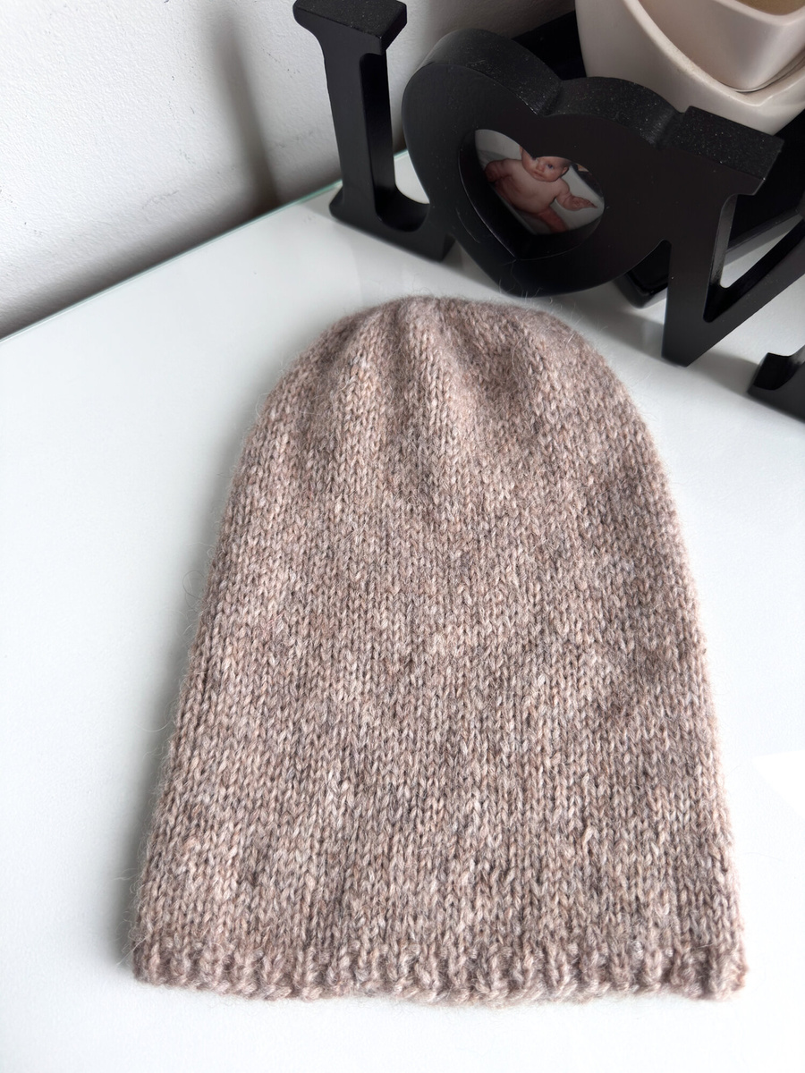 CHMURKA Beanie-Mütze aus Alpaka 55 Hellbeige