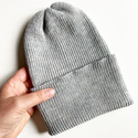 VARELLA Beanie 100% Baby Merino Wool 22 Light Grey Winter