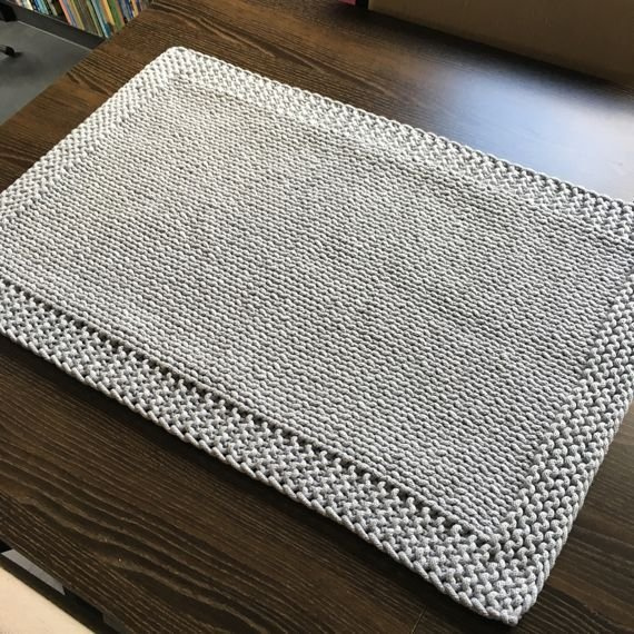 Ręcznie robiony Bieżnik ze sznurka bawełnianego, podkładka, dywanik MARIA