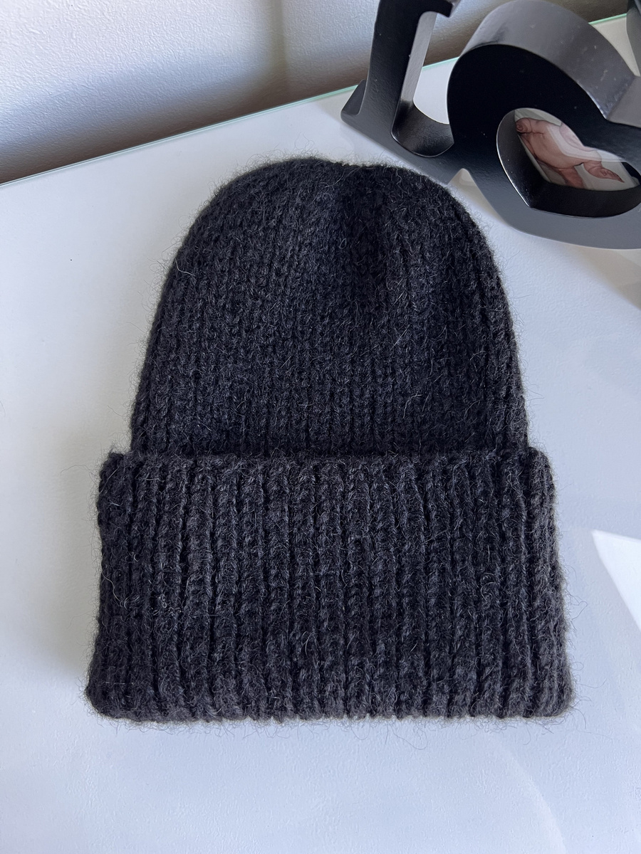 MORGANA – czapka damska zimowa alpaka + jedwab 8903/16 Czarny