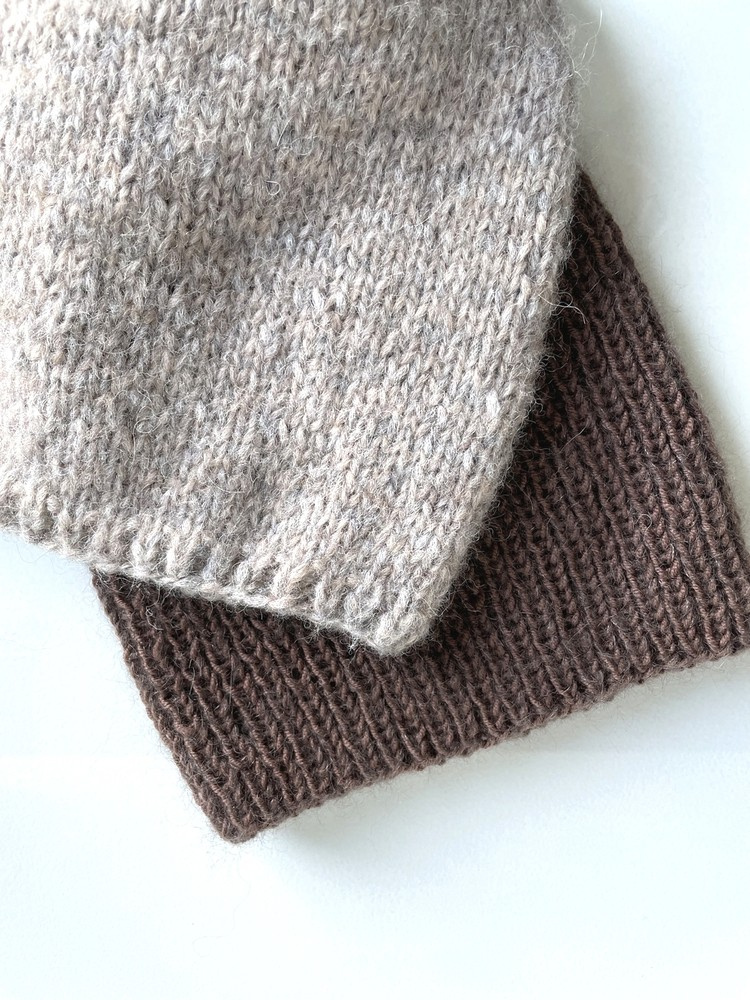 CHMURKA Beanie-Mütze aus Alpaka 26 Beige