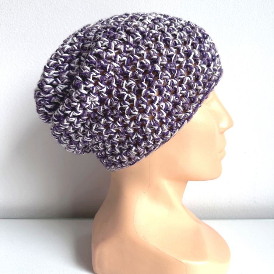 Nitkowe Love – czapka beanie z wełny baby merino 100% multicolor 8, jesienno-zimowa, unisex