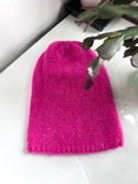 CHMURKA Handmade Women's Alpaca Beanie 39 Magenta