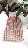 NELLI Handmade Merino Wool Turn-Up Beanie 22 Fairytale Pink
