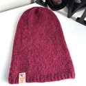CHMURKA Alpaca Beanie 07 Rubinowy