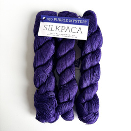 Ręcznie farbowana włóczka Malabrigo SILKPACA SA030 Purple Mystery