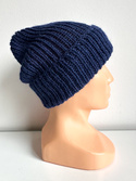 KIARA Turn-Up Beanie 100% Alpaca 5575 Navy