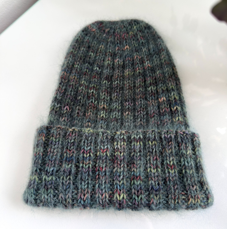 DAISY – czapka handmade baby merino + moher i jedwab US139 Pocion zielony
