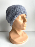 CHMURKA Beanie-Mütze aus Alpaka 10 Mgła szary niebieski
